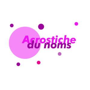 Acrostiche du noms